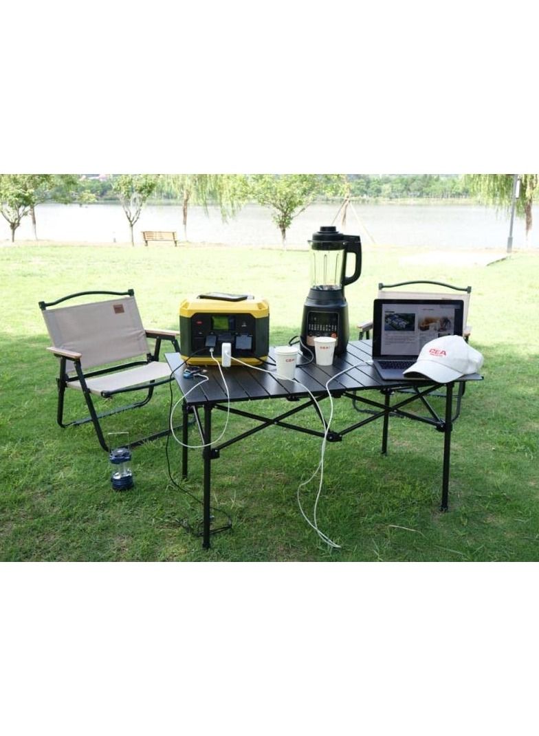 Generic FFD CEA Battry Portable Power Station 480WH Generator 500W LiFePO4 Battry 2 AC Outlet, 2 USB QC3.0port Bettry Power Generator Free 2 Usb PD Ports Portable Generator with Two LED Light  - Image 5