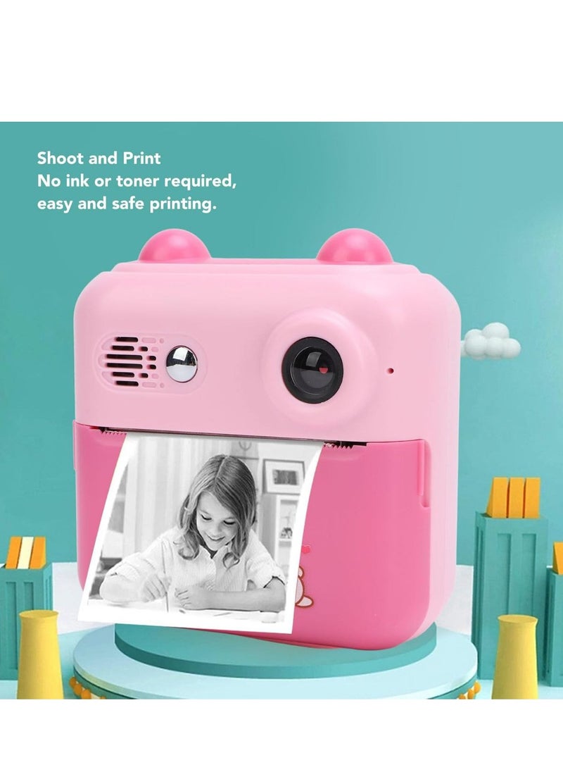 Generic Instant Camera, 50MP 1080P 16x Digital Zoom Digital Video Cameras, 2.4 Inch HD IPS Eye Caring Screen  Instant Print Camera For Travel, Christmas Birthday Gifts  - Image 2