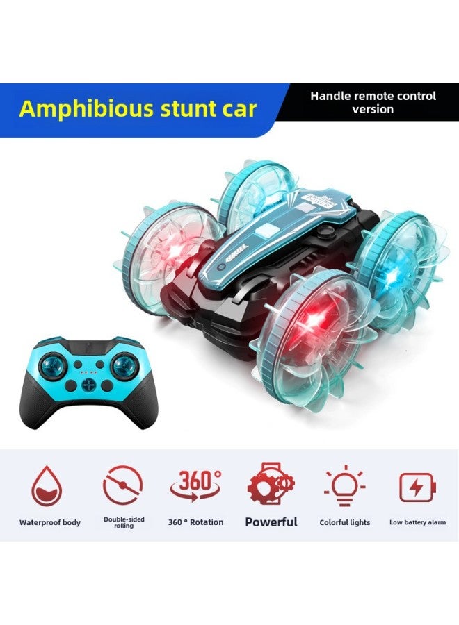 Loquat Light Land Vehicle Waterproof Stunt Remote Control Car Gesture Induction Off-road Remote Control Toy Car Hot Sale-Color:English Blue B800  Exclusively For Export - Image 2