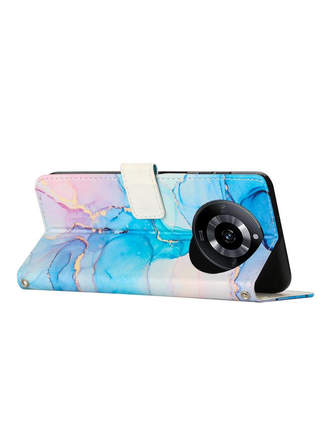 S-TOP Case For Realme 11 Pro/11 Pro+ Painted Marble Pattern Leather Phone Case - Image 3