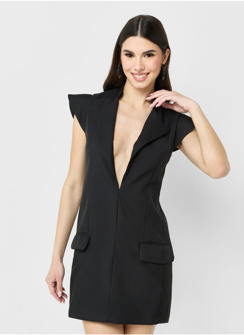 Ginger Tailored Mini Dress  - Image 3