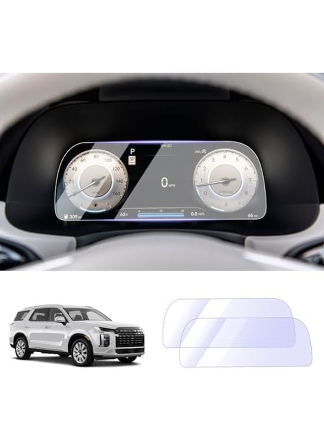 ZCLINKO 2023 Hyundai Palisade 12.3 Inch Instrument Touchscreen Protective Film 2PCS - Image 2