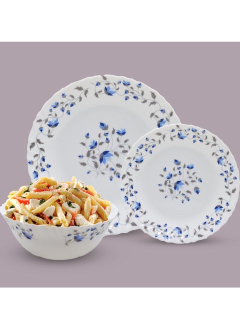 Laopala 18 Pcs, Blue Mystique Dinnerware Set: Combining Aesthetics, Functionality, and Versatility