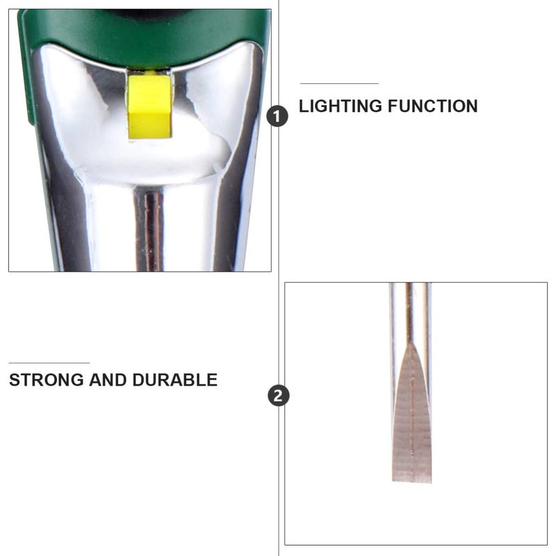 قلم اختبار الجهد الرقمي AC DC مع ضوء LED لاختبار الكهرباء دون تلامس - Image 4