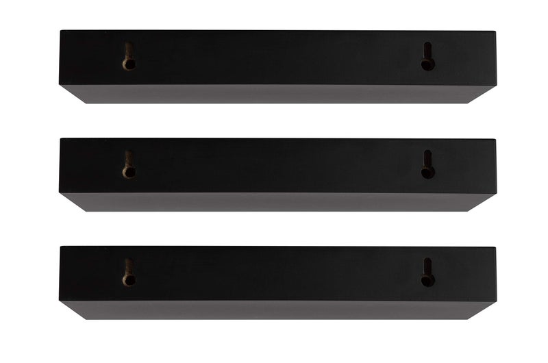 Kiera Grace kieragrace Modern Floating-Shelves, Pack of 3, Black, 3 Count - Image 1