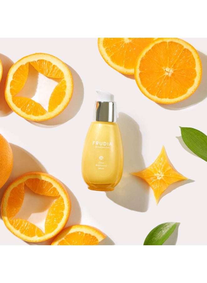 frudia Citrus Brightening Serum 50g — Korean Vitamin C Glow Serum with Jeju Tangerine Extract, Niacinamide & Moisturizing Care, 1.76 fl oz - Image 3