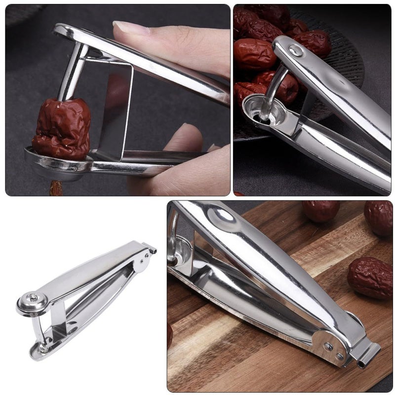 Stainless Steel Cherry Pitter Tool Manual Fruit Corer for Jujube Dates and Pit Removal - Image 4