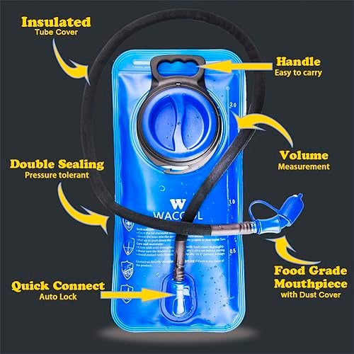 WACOOL 2L 70oz BPA Free PEVA Hydration Pack Bladder Leak-Proof Water Reservoir (Hydration Bladder Only) - Image 4