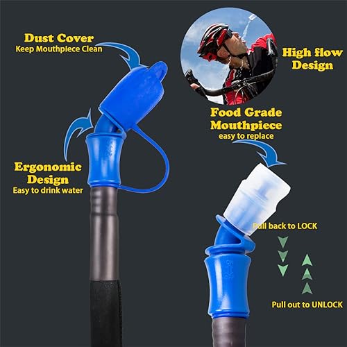 WACOOL 2L 70oz BPA Free PEVA Hydration Pack Bladder Leak-Proof Water Reservoir (Hydration Bladder Only) - Image 5
