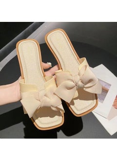 NC rice white [khaki bottom cloth with bow]]