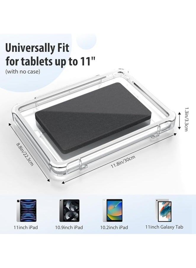 erorex - iPad Waterproof Shower Holder, iPad Stand Wall Mount with Touchable Anti-fog Screen, Up to 11", 360°Rotation Bathroom Tablet Case Mount Shelf, Fit for iPad 10/Pro 11 - Image 1