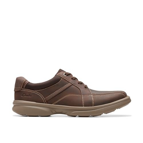 clarks حذاء كلاركس كولكشن للرجال برادلي ووك أوكسفورد، جلد شمع النحل، 12 متوسط أمريكي - Image 2