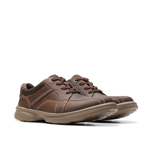 clarks حذاء كلاركس كولكشن للرجال برادلي ووك أوكسفورد، جلد شمع النحل، 12 متوسط أمريكي - Image 5