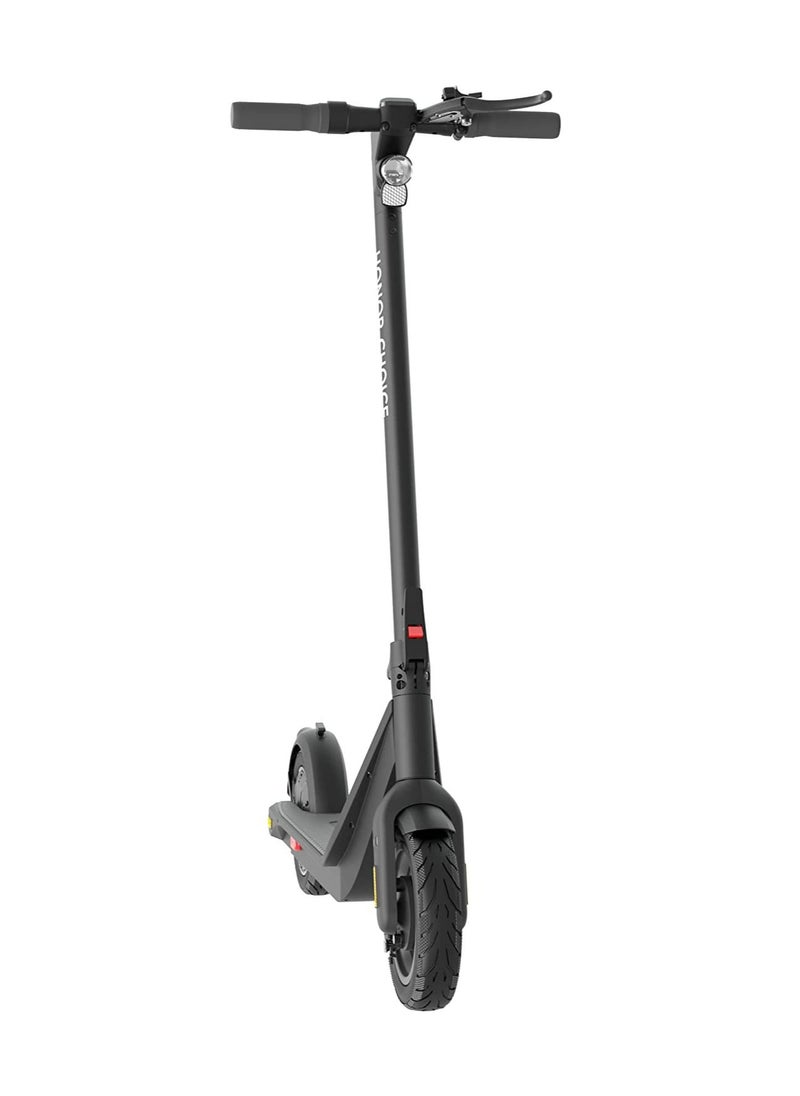 Honor Choice Electric Scooter, High-horsepower rear-wheel drive motor, 10inch Pneumatic tires with BMS & Energy recovery system, Max Range 35km - Black Color