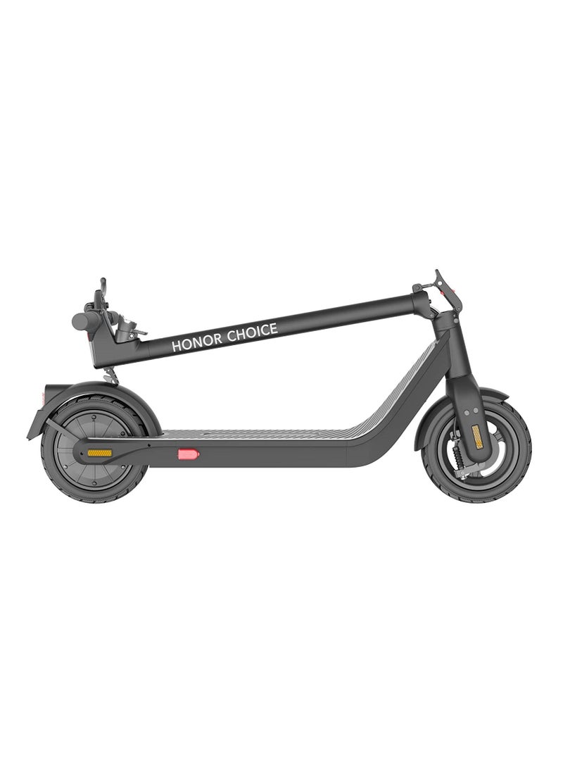 Honor Choice Electric Scooter, High-horsepower rear-wheel drive motor, 10inch Pneumatic tires with BMS & Energy recovery system, Max Range 35km - Black Color