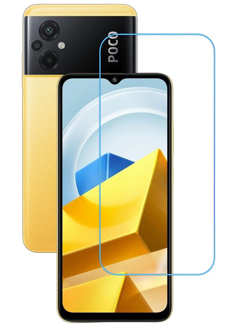 ACLIX Antistatic ESD Dustproof Premium Quality High Definition Clear Tempered Glass Screen Protector Designed For Xiaomi Poco M5 - Image 1