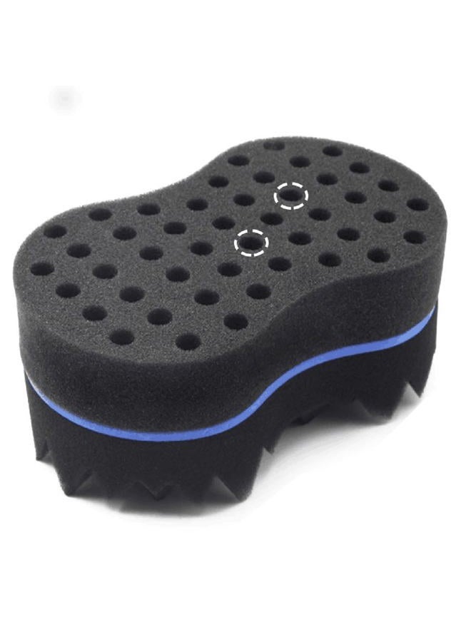 RioRand Hair Sponge Magic Barber Twist Curl Brush Sponge Dreads Locking Afro Coil Comb（Blue 4.5 Inch (Pack of 1) - Image 1
