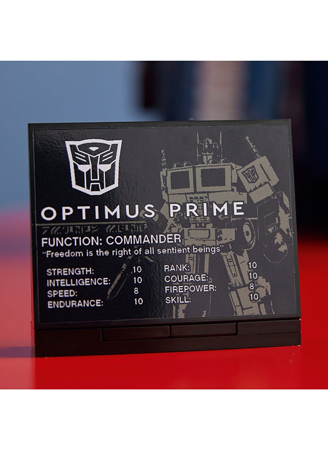 LEGO - Icons Optimus Prime 10302 Building Kit for Adults; Build a Collectible Model of a Transformers Legend; A Gift Idea for Transformers Fans; An Immersive Project for You (1,508 Pieces) - Image 1