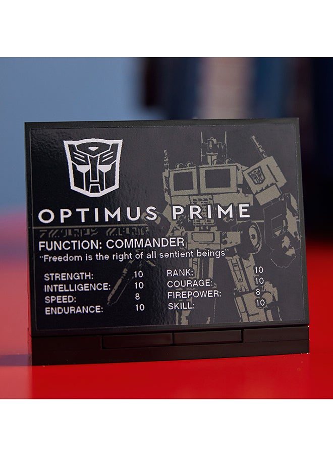 LEGO - Icons Optimus Prime 10302 Building Kit for Adults; Build a Collectible Model of a Transformers Legend; A Gift Idea for Transformers Fans; An Immersive Project for You (1,508 Pieces) - Image 1