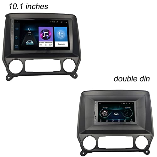 DKMUS Radio Stereo Bezel for Chevrolet Silverado 2014+ GMC Sierra 2014+ Dash Installation Mount Trim Kit Fits 10.1" and Double Din - Image 3