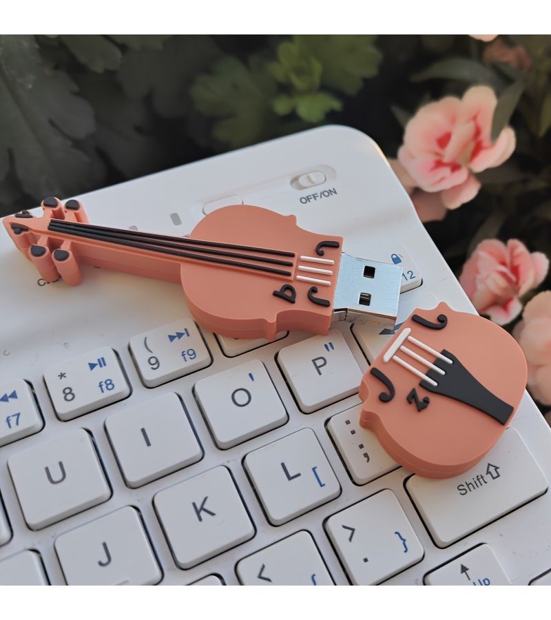 محرك فلاش USB سعة 8 جيجابايت على شكل كرتون كمان، عصا ذاكرة عصرية ولطيفة - Image 3