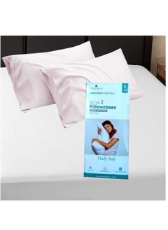 Donetella Microfiber Pillowcases 2-Pcs Soft Pillow Cover With Envelope Closure (Without Pillow Insert),Lavender  - Image 4
