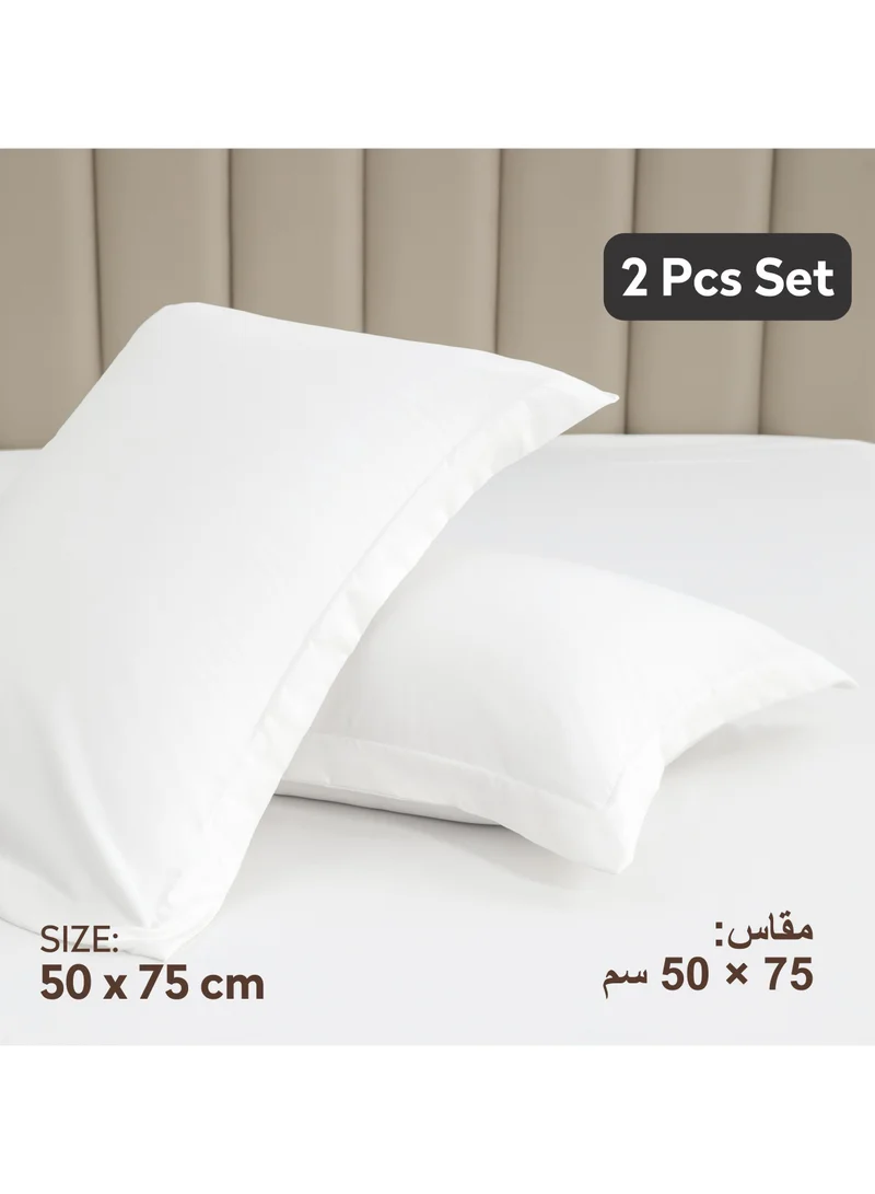 Donetella Standard Pillowcase Set of 2, Size 50x75 cm, Ultra Soft Brushed Microfiber, Envelope Closure, Durable, Wrinkle & Fade Resistant Pillow Covers