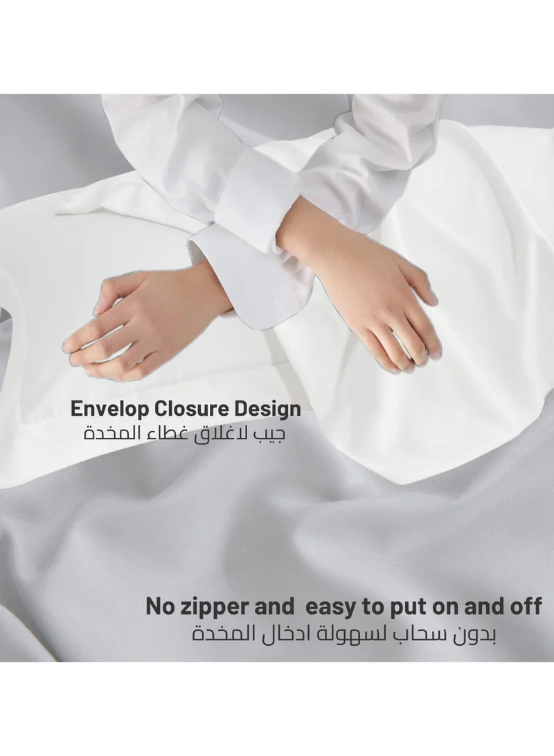 Donetella Standard Pillowcase Set of 2, Size 50x75 cm, Ultra Soft Brushed Microfiber, Envelope Closure, Durable, Wrinkle & Fade Resistant Pillow Covers