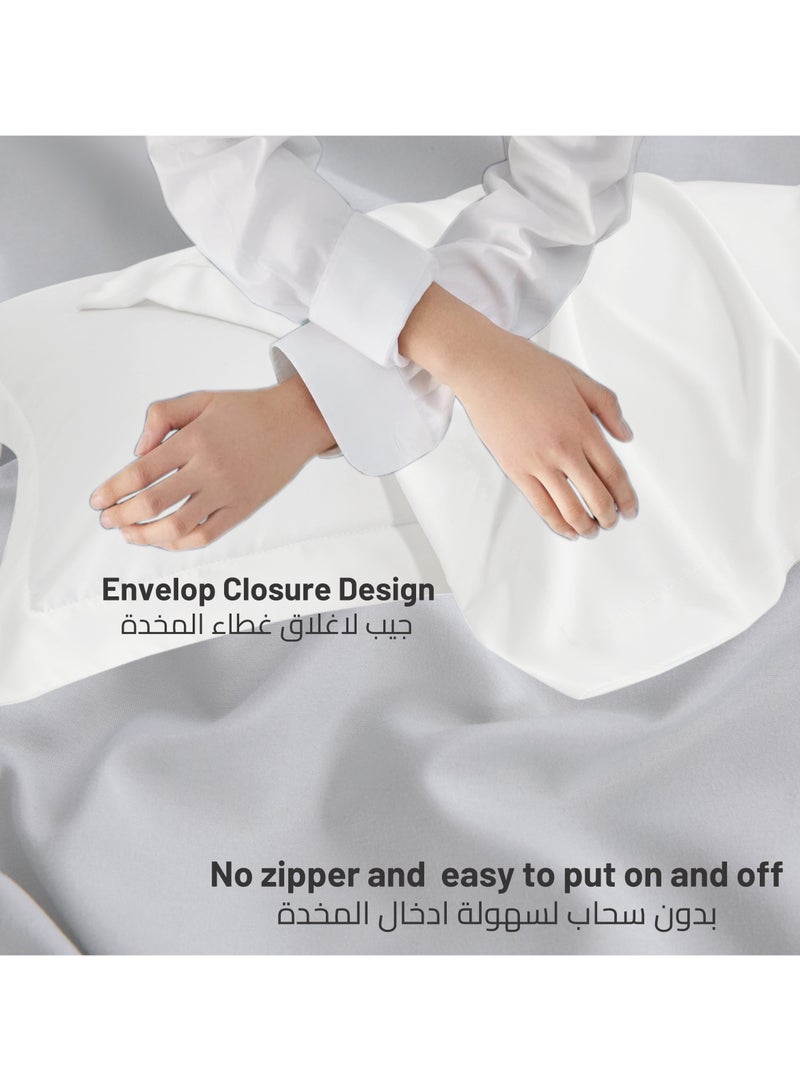 Donetella Standard Pillowcase Set of 2, Size 50x75 cm, Ultra Soft Brushed Microfiber, Envelope Closure, Durable, Wrinkle & Fade Resistant Pillow Covers  - Image 4