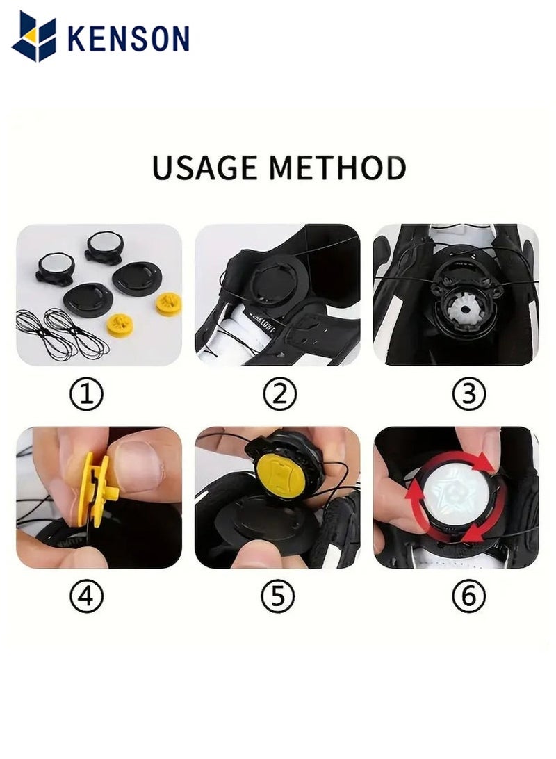 KENSON 2pcs Portable Rotating Sport Shoes Buckles, Outdoor Sports Shoelace Accessories, No Tie, Buckle, Automatic Rotating Buckle, Suitable For Sports Enthusiasts - Image 4