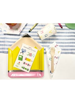 Merrilulu Merrilulu Back To School Alphabet Cups, 12 ct | Back To School Party Supply | Kindergarten Graduation Party  - Image 2