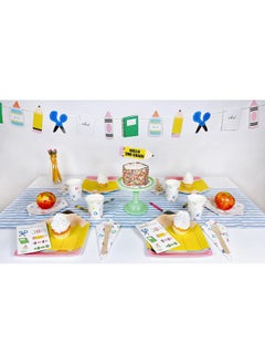 Merrilulu Merrilulu Back To School Alphabet Cups, 12 ct | Back To School Party Supply | Kindergarten Graduation Party  - Image 4