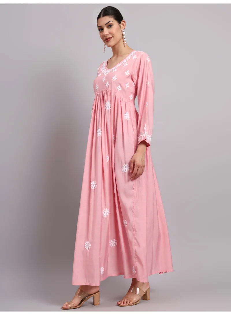 Alaya Hand Embroidered Chikankari Chanderi Jalabiya-AL4087