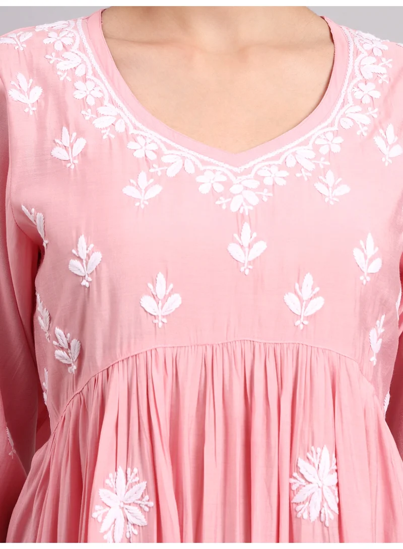 Alaya Hand Embroidered Chikankari Chanderi Jalabiya-AL4087