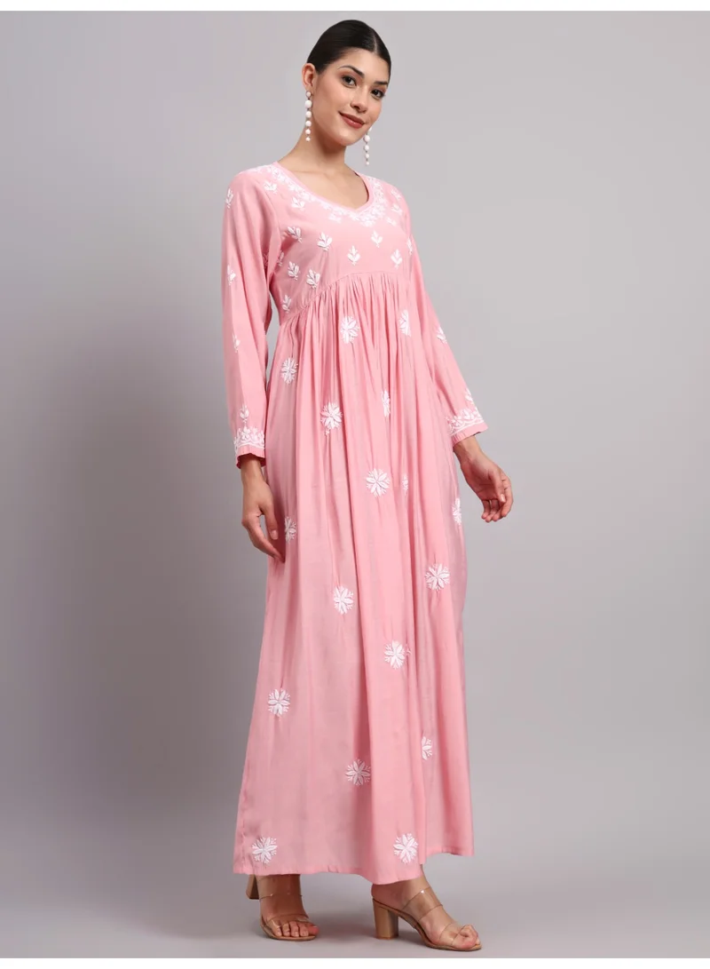 Alaya Hand Embroidered Chikankari Chanderi Jalabiya-AL4087