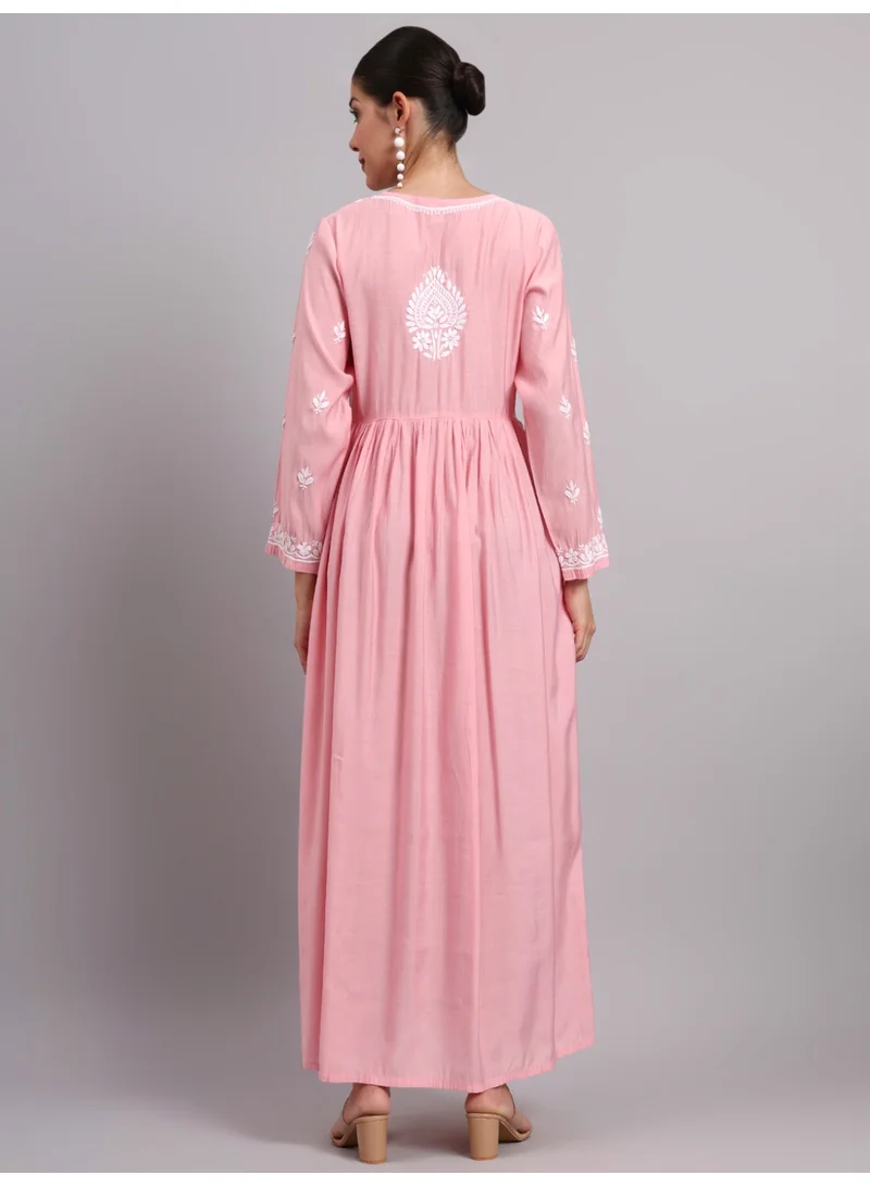 Alaya Hand Embroidered Chikankari Chanderi Jalabiya-AL4087