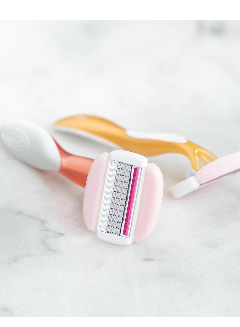 BIC Soleil Glide Disposable Razors for Women, 5 Blades With Shea Butter Moisture Bars For a Smooth Glide, 2 Piece Razor Set - Image 2