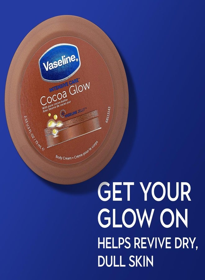 Vaseline Cocoa Glow 12-Pack - Intensive Care Body Cream, Moisturizer, 2.53 Oz Ea - Image 3