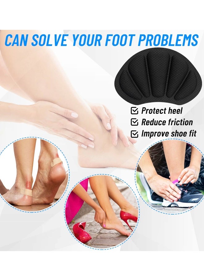 8PCS Black Self Adhesive Heel Cushion Inserts for Loose Shoes - Image 5