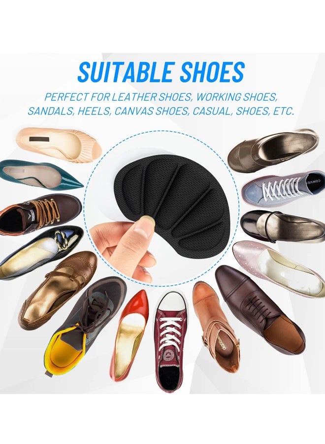 8PCS Black Self Adhesive Heel Cushion Inserts for Loose Shoes - Image 4