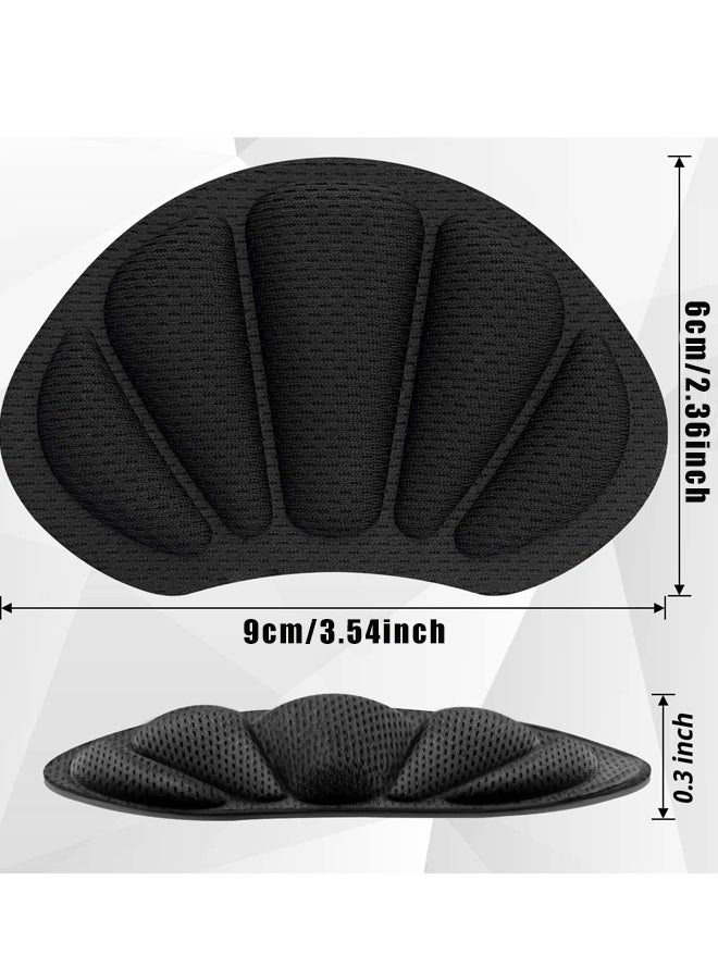 8PCS Black Self Adhesive Heel Cushion Inserts for Loose Shoes - Image 2