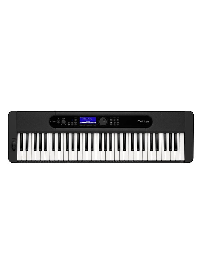 CASIO - Digital Keyboard 61 Keys 3 Level of Touch Response 600 Tones Black - Image 1