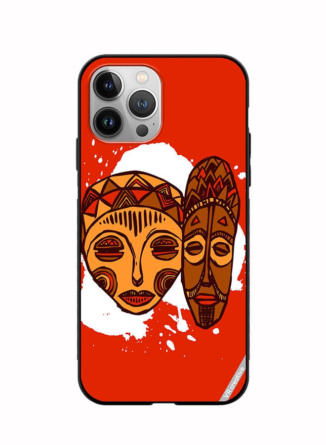 VR CREATIVE Protective Case Cover For Apple iPhone 11 Pro African Masks Design Multicolour - Image 1