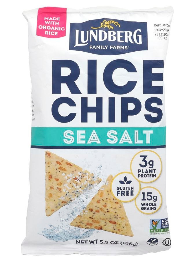 Lundberg Rice Chips Sea Salt 5.5 oz (156 g) 