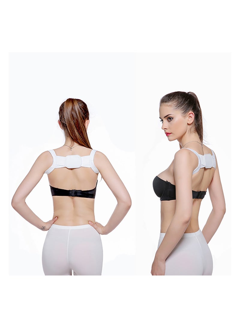 SYOSI Posture Corrector for Men Women and Children Adjustable and Relieves Upper Back Brace Clavicle Support Device for Thoracic Kyphosis and Shoulder Neck Pain Relief - Image 1