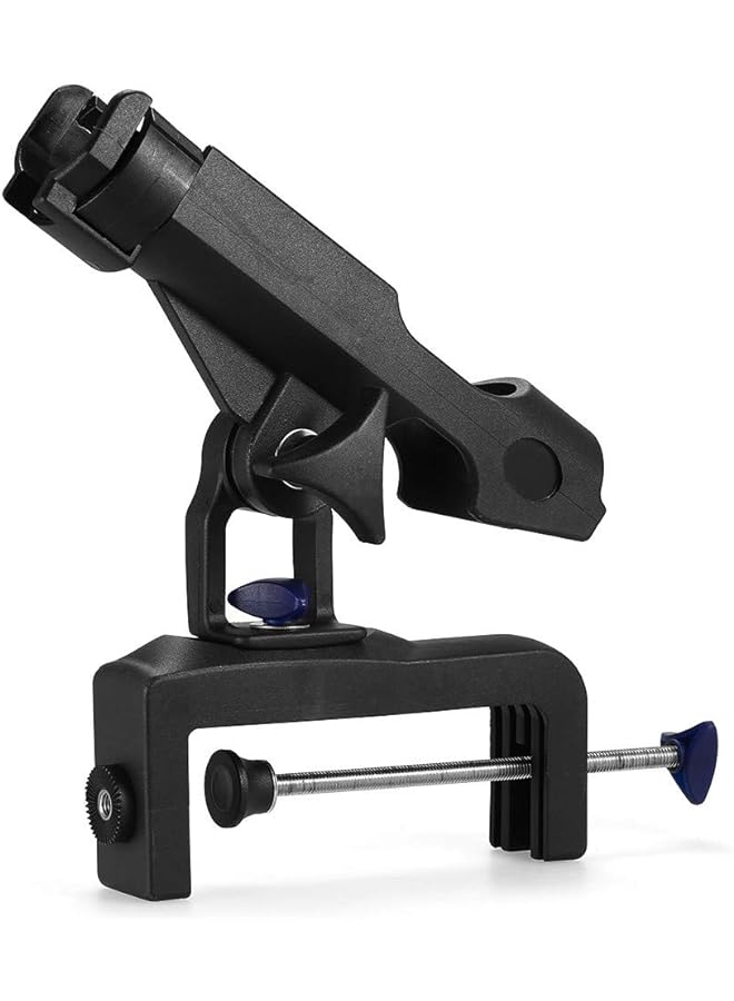 PROMASS Boat Fishing Rod Holder Fishing Pole Racks Clamp Adjustable Fishing Rod Clamp-on Fishing Accessory