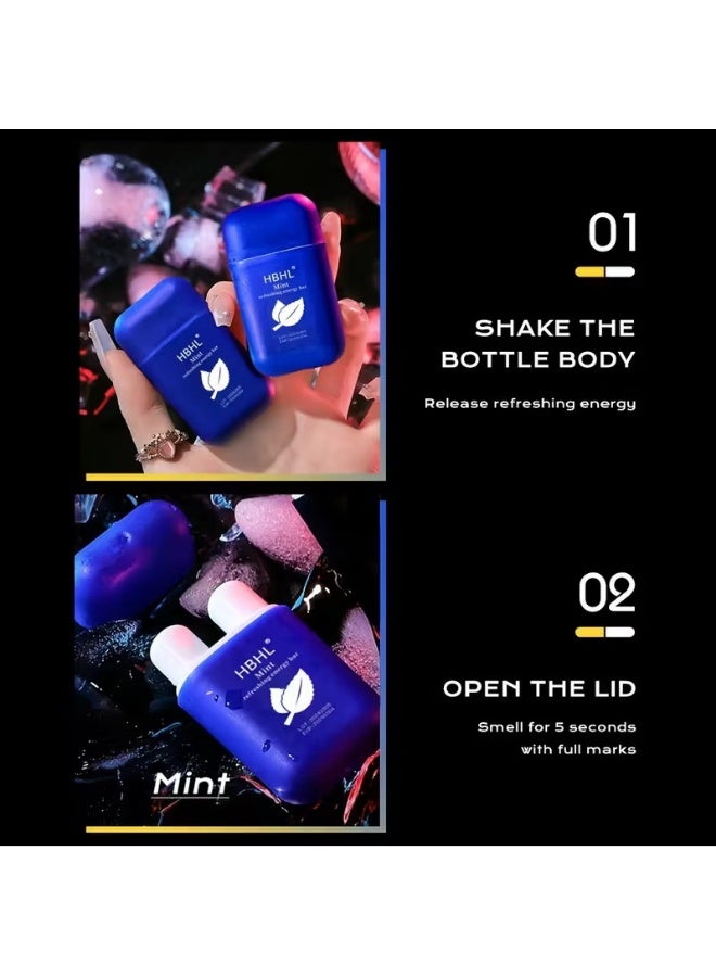 1pc Nasal Inhaler Stick with Dual-Hole Design - Strong Cool Mint Scent, Portable Essential for Freshness & Refreshment, Ideal for Fitness, Driving, Late-Night Tasks, And Overtime Work, Accessory, Sleek Design - Image 3