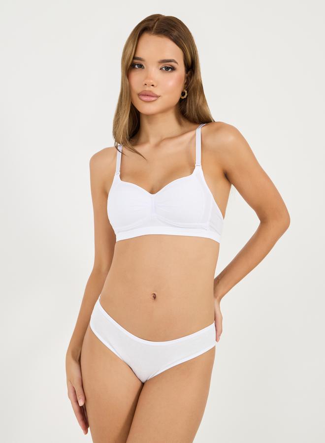 Styli Pack of 2 - Padded Non Wired Comfort T-Shirt Bra  - Image 3