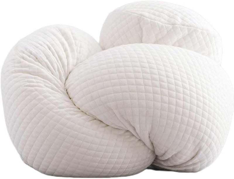 Neyam Body Pillow: A 153 cm x 23 cm cylindrical pillow with memory foam. The body pillow is Soft, flexible, and height-adjustable. Comes with extra foam for personalized comfor - Image 1