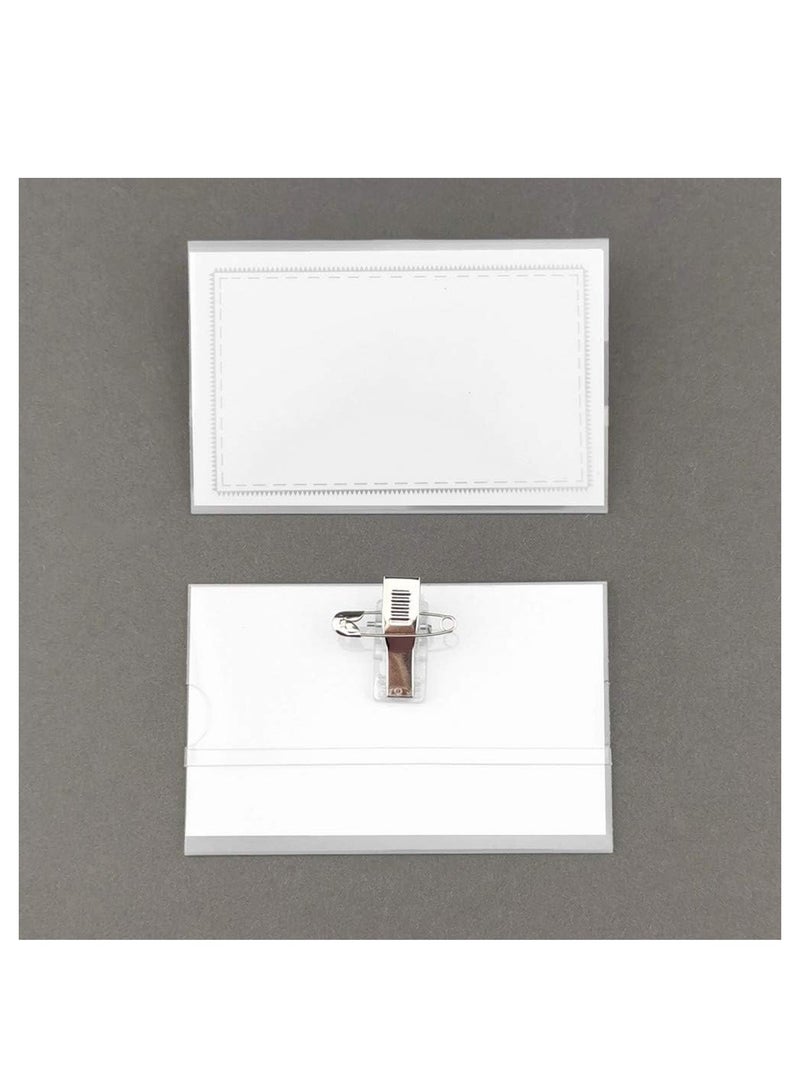 CLIPP 48-Piece Name Badge With Safety Pin Clip - Image 4